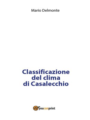 cover image of Classificazione del clima di Casalecchio